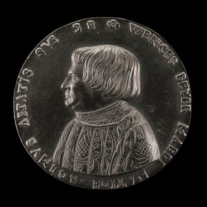 Václav Payer Wenceslaus Beyer, 1488-1537, cseh állami orvos [előlap], 1526. alkotó: Master M.P.