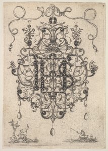 Tervezés medálhoz IHS monogrammal, 1609. alkotó: Master PRK