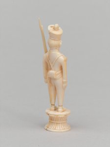 Fehér gyalog, sakkfigura, India, 1820 körül alkotó: Master of Coetivy