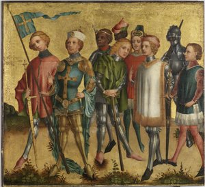 Kölni Szent Gereon katonákkal, 1460 körül alkotó: Master of Cologne