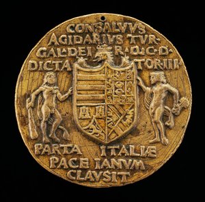 Herkules és Janus által támogatott pajzs [fordítva], c. 1503.