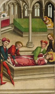 Szent Vencel temetése, kb. 1490-1500. alkotó: Master of Eggenburg