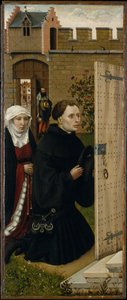 Angyali üdvözlet triptichon (Merode oltárkép), 1427-1432 körül (olaj, tölgy) alkotó: Master of Flémalle