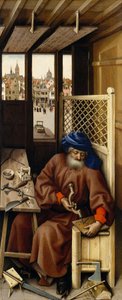 Angyali üdvözlet triptichon (Merode oltárkép), 1427-1432 körül (olaj, tölgy) alkotó: Master of Flémalle