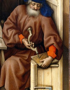 Angyali üdvözlet triptichon (Merode oltárkép), 1427-1432 körül (olaj, tölgy) alkotó: Master of Flémalle