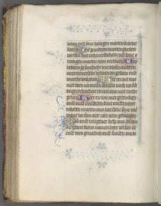Órakönyv Utrecht használata: fol. 174v, szöveg, c. 1460-1465.