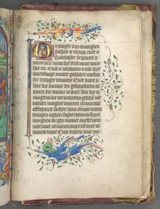 Órakönyv Utrecht használata: fol. 222r, kezdőbetű három királyokkal, c. 1460-1465.