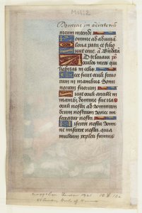 Angyali üdvözlet a pásztoroknak, Órakönyvből, 1485 körül