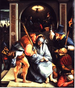 Krisztus kigúnyolása. alkotó: Master of Messkirch
