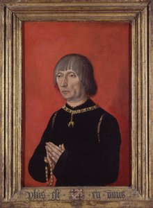 ""Brugges Lajos portréja, Gruuthuse ura (1422-1492)"" A hercegek portréi mesterének festménye (aktív 1450 körül) 1490 körül Groeningemuseum, Bruges alkotó: Master of Portraits of Princes