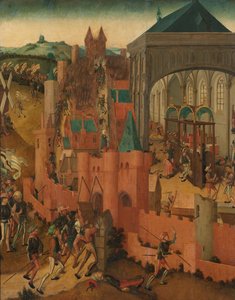 Rhenen ostroma Rhenen meghódítása Cleves II. Jan által 1499-ben alkotó: Master of Rhenen