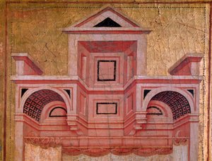 Szent Cecília és életének története (Architecture Detail) - oltárkép, 1290-1320 körül