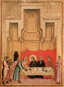 Szent Cecília és életének története Részlet: Cecilia és Valerianus esküvője - oltárkép, 1290-1320 körül