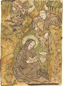 Szent Benedek és a Romanus szerzetes alkotó: Master of St. Wolfgang