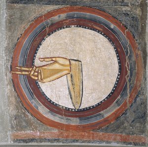 Isten keze Sant Climent de Taülltől alkotó: Master of Tahull