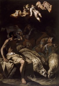A pásztoroknak megjelenő angyal, 1600-50. alkotó: Master of the Annunciation to the Shepherds