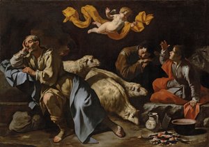Angyali üdvözlet a pásztoroknak alkotó: Master of the Annunciation to the Shepherds