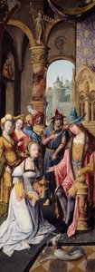 Salamon király Sába királynőjét fogadja, 151520.