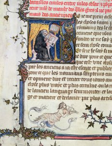 Ms 777 Monk kéziratot másol, Livius Róma története (Kr. e. 59-17) c.1370