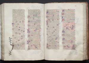 A Gotha Misekönyv: Fol. 104r, Szöveg, c. 1375. alkotó: Master of the Boqueteaux