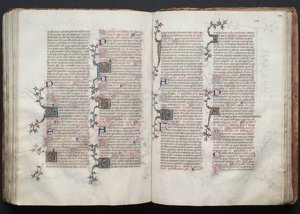A Gotha Misekönyv: Fol. 124r, Szöveg, c. 1375. alkotó: Master of the Boqueteaux