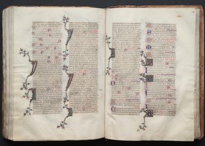 A Gotha Misekönyv: Fol. 130r, Szöveg, c. 1375. alkotó: Master of the Boqueteaux
