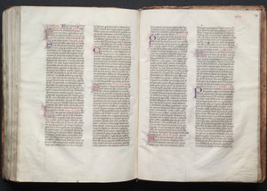 A Gotha Misekönyv: Fol. 147r, Szöveg, c. 1375. alkotó: Master of the Boqueteaux