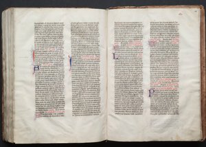 A Gotha Misekönyv: Fol. 156r, Szöveg, c. 1375. alkotó: Master of the Boqueteaux