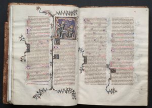 A Gotha Misekönyv: Fol. 18r, Szöveg, c. 1375. alkotó: Master of the Boqueteaux
