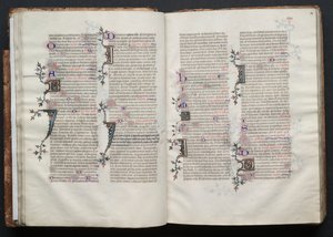 A Gotha Misekönyv: Fol. 28r, Szöveg, c. 1375. alkotó: Master of the Boqueteaux