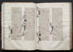 A Gotha Misekönyv: Fol. 33v, szöveg, c. 1375. alkotó: Master of the Boqueteaux