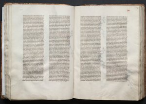A Gotha Misekönyv: Fol. 45r, Szöveg, c. 1375. alkotó: Master of the Boqueteaux