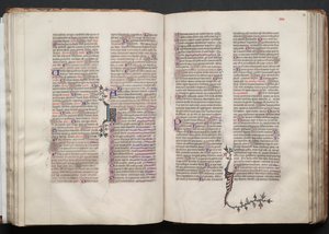 A Gotha Misekönyv: Fol. 54r, Szöveg, c. 1375. alkotó: Master of the Boqueteaux