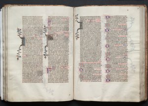 A Gotha Misekönyv: Fol. 73r, Szöveg, c. 1375. alkotó: Master of the Boqueteaux