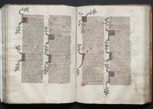 A Gotha Misekönyv: Fol. 75r, Szöveg, c. 1375. alkotó: Master of the Boqueteaux