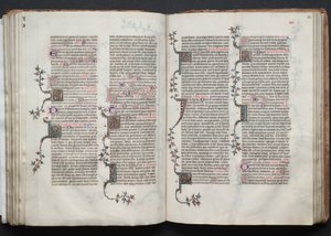 A Gotha Misekönyv: Fol. 84r, Szöveg, c. 1375. alkotó: Master of the Boqueteaux