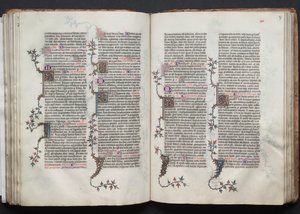 A Gotha Misekönyv: Fol. 87r, Szöveg , c. 1375. alkotó: Master of the Boqueteaux