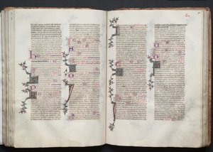 A Gotha Misekönyv: Fol. 94v, szöveg, c. 1375. alkotó: Master of the Boqueteaux