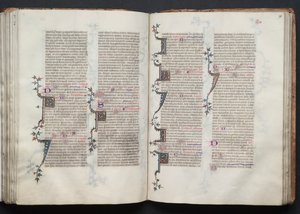 A Gotha Misekönyv: Fol. 98r, Szöveg, c. 1375. alkotó: Master of the Boqueteaux