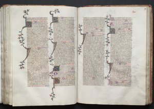 A Gotha Misekönyv: Fol. 99r, Szöveg, c. 1375. alkotó: Master of the Boqueteaux