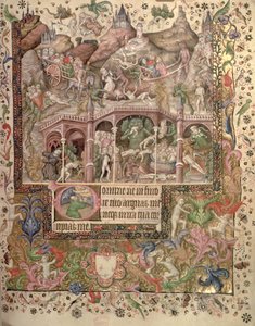 Add hozzá a 29433 fol.89 Vision of Hell, a Book of Hours, c.1407 (vellum)