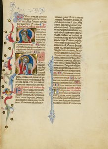 M betűjel: Szent Péter; M betűjel: Szent András alkotó: Master of the Brussels Initials