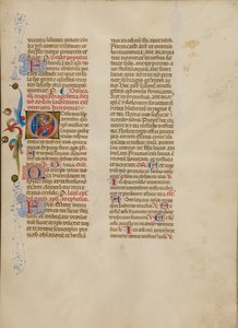 Kezdőbetű O: Saint Lawrence alkotó: Master of the Brussels Initials