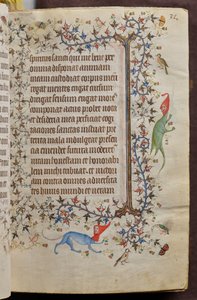 Nemes Károly, navarrai király (1361-1425) órái: fol. 16r, Szöveg alkotó: Master of the Brussels Initials and Associates