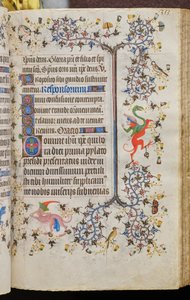Nemes Károly, navarrai király (1361-1425) órái: fol. 172r, Szöveg alkotó: Master of the Brussels Initials and Associates
