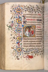 Nemes Károly, Navarra királyának (1361-1425) órái: fol. 262v, Szöveg alkotó: Master of the Brussels Initials and Associates
