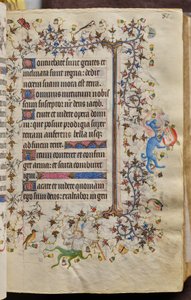 Nemes Károly, navarrai király (1361-1425) órái: fol. 41r, Szöveg alkotó: Master of the Brussels Initials and Associates