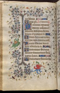 Nemes Károly, Navarra királyának (1361-1425) órái: fol. 55v, Szöveg alkotó: Master of the Brussels Initials and Associates