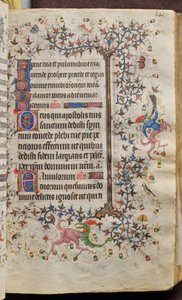 Nemes Károly, navarrai király (1361-1425) órái: fol. 73r, Szöveg alkotó: Master of the Brussels Initials and Associates