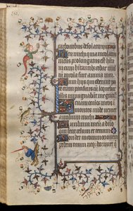 Nemes Károly, navarrai király (1361-1425) órái: fol. 75v, Szöveg alkotó: Master of the Brussels Initials and Associates